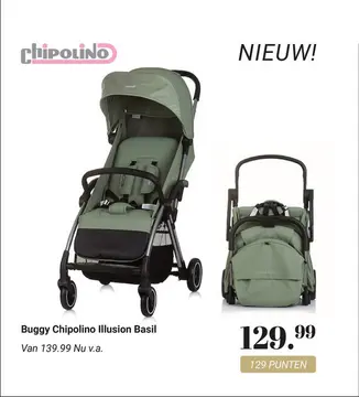 Aanbieding: Buggy Chipolino Illusion Basil