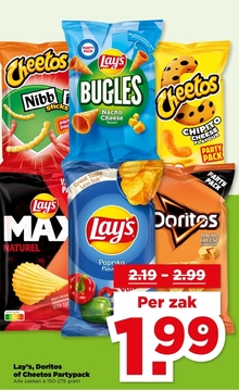 Aanbieding: Lay's, Doritos of Cheetos Partypack