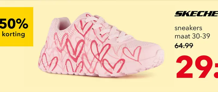Aanbieding: Skechers x JGoldcrown: Uno Lite sneakers roze