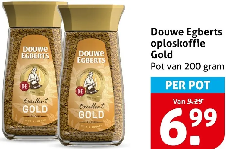 Aanbieding: Oploskoffie Gold