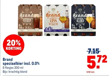Aanbieding: Brand speciaalbier incl. 0.0%