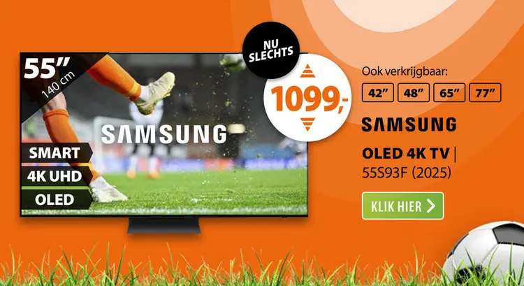 Aanbieding: Samsung OLED 4K 55S93F (2025)