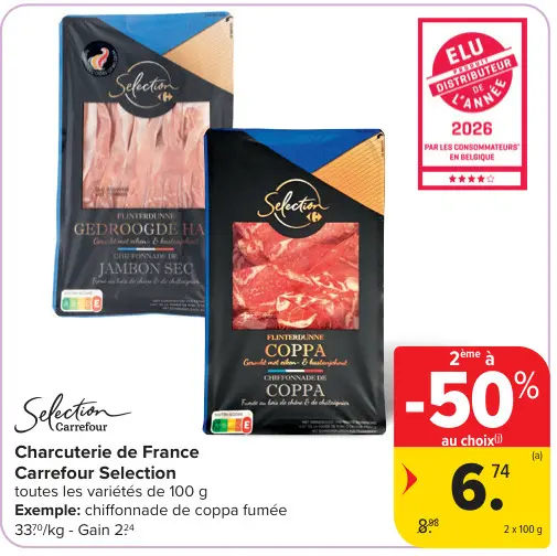 Offre: Charcuterie de France Carrefour Selection
