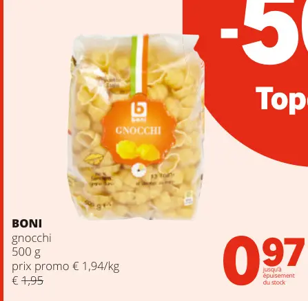 Offre: gnocchi