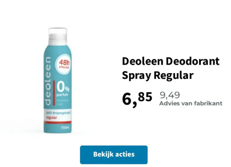 Aanbieding: Deodorant Spray Regular