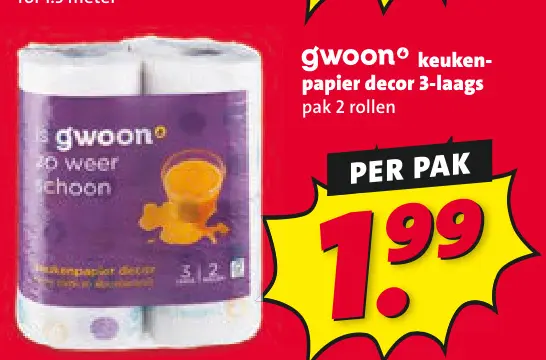 Aanbieding: Keukenpapier decor 3-laags