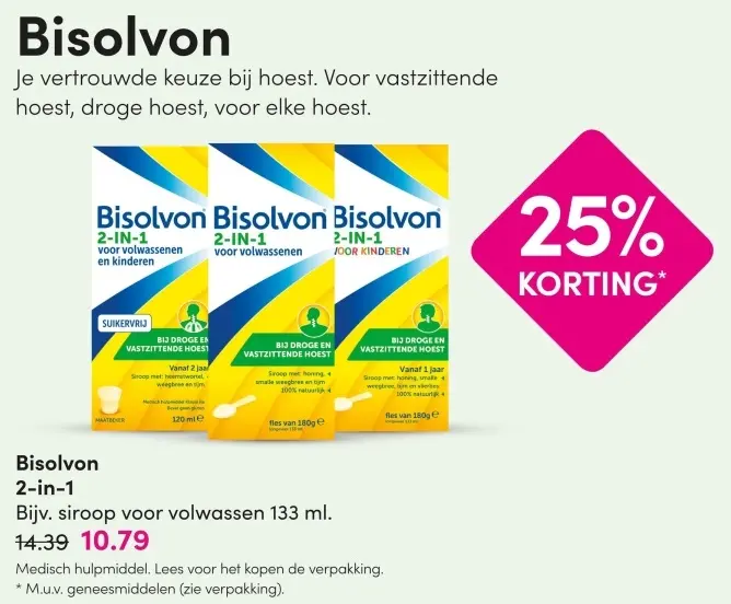 Aanbieding: Bisolvon 2-in-1