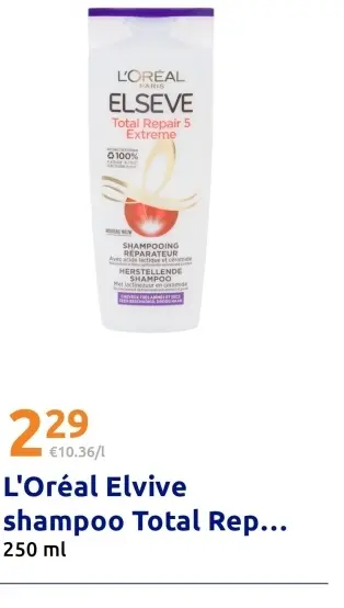 Aanbieding: Elvive shampoo Total Repair