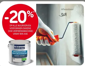 Aanbieding: BINNENMUURVERF PEINTURE INTÉRIEURE