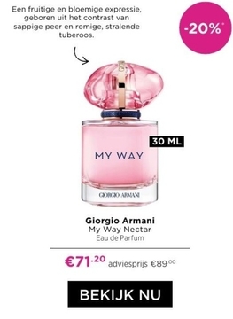 Aanbieding: Giorgio Armani My Way Nectar Eau de Parfum