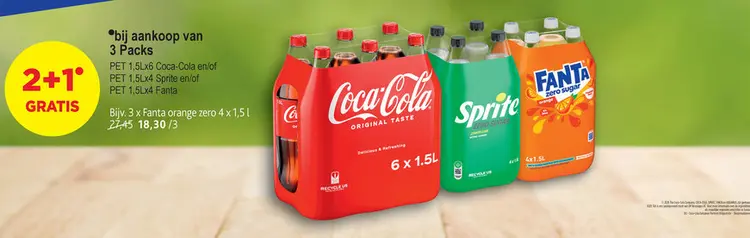 Promotie: Coca-Cola, Sprite, Fanta