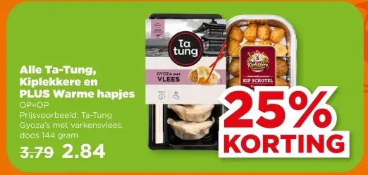 Ta-Tung, Kiplekkere en Warme hapjes