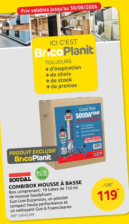 Offre: Combibox mousse à basse