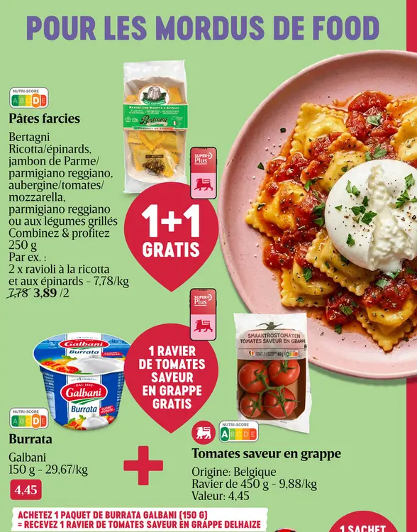 Offre: Pâtes farcies