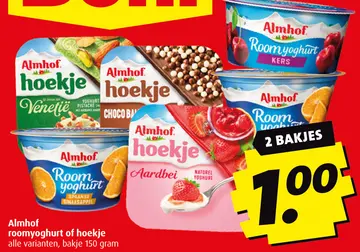 Aanbieding: Almhof roomyoghurt of hoekje