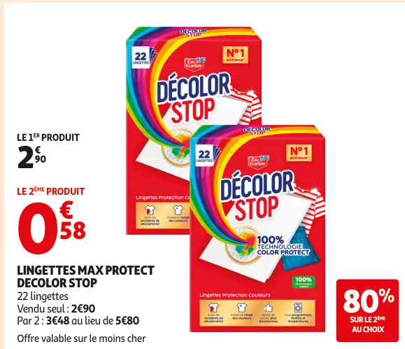Promotie: Lingettes max protect DECOLOR STOP