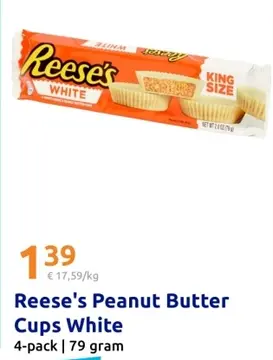 Aanbieding: Reese's Peanut Butter Cups White