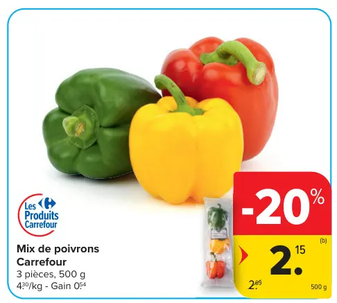 Offre: Mix de poivrons