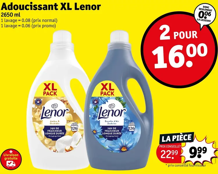 Offre: Adoucissant XL
