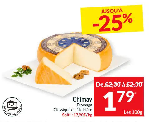 Offre: Chimay Fromage