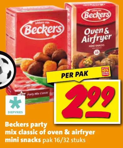 Aanbieding: Beckers party mix classic of oven & airfryer 