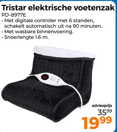 Aanbieding: elektrische voetenzak