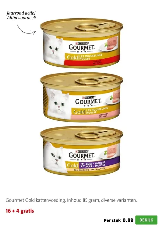 Aanbieding: Gourmet Gold kattenvoeding