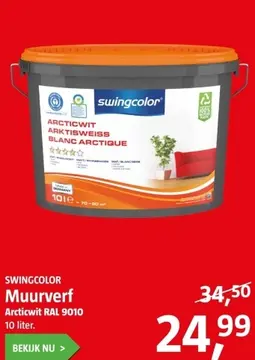 Aanbieding: Muurverf Arcticwit RAL 9010