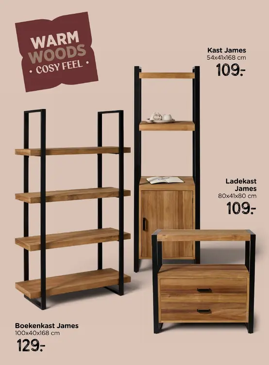 Aanbieding: Boekenkast James