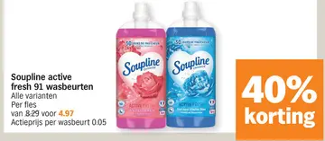 Offre: Soupline active fresh wasbeurten