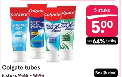 Aanbieding: Colgate tubes