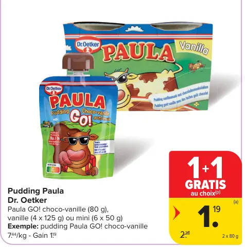 Offre: Pudding Paula