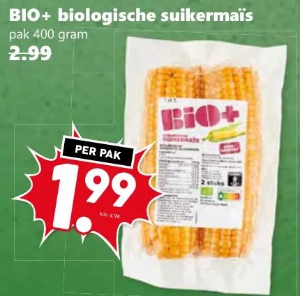 Aanbieding: Biologische suikermaïs