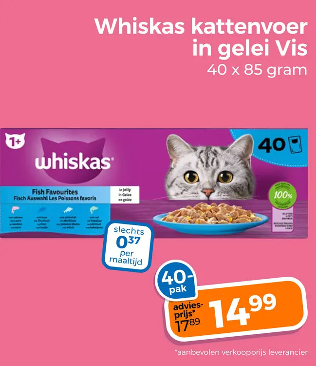 Aanbieding: Whiskas Fish Favourites