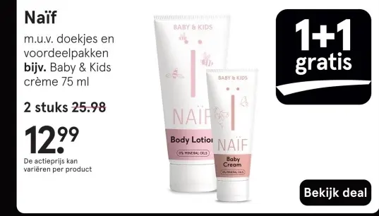 Aanbieding: Naïf Baby & Kids crème