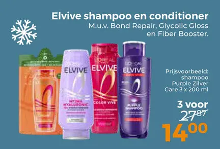 Aanbieding: Elvive shampoo en conditioner
