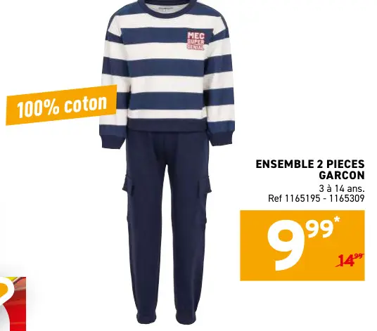 Offre: Ensemble 2 pieces garcon