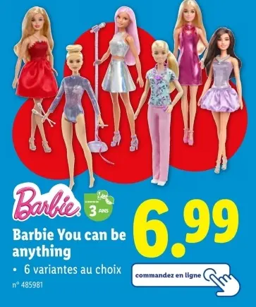 Offre: Barbie You can be anything