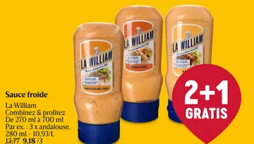 Offre: Sauce froide