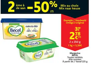 Offre: Margarine BECEL