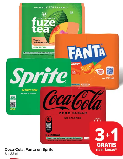 Promotie: Coca-Cola, Fanta en Sprite