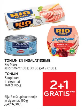 Promotie: Tonijn en insalatissime