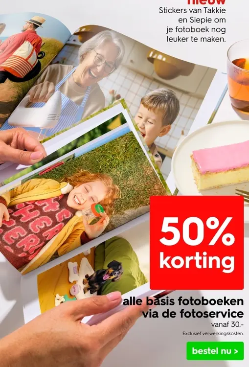 Aanbieding: basis fotoboeken via de fotoservice