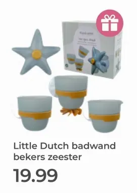 Aanbieding: badwand bekers zeester
