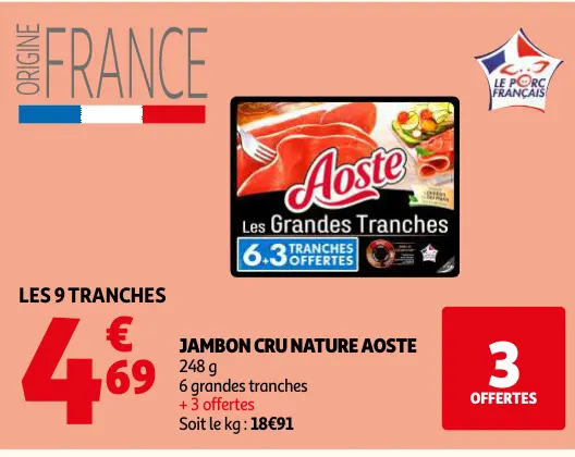 Promotie: Jambon cru nature