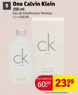 Offre: One Calvin Klein