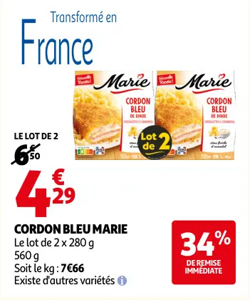 Offre: Cordon bleu