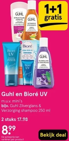 Aanbieding: Guhl en Bioré UV