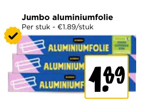 Promotie: Aluminiumfolie