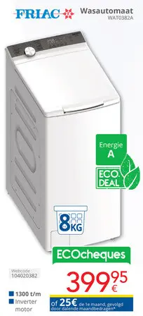 Promotie: Wasautomaat